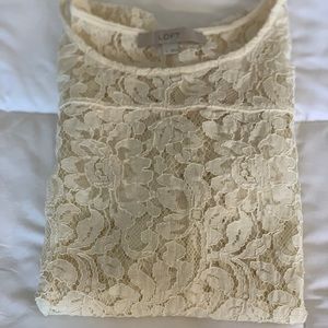 Lace overlay shirt